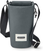 BLACK + BLUM Insulated Bottle Bag - Made with Recycled PET and BPA Free - Bottle Bag for On The Go, Slate