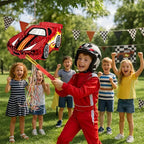 WERNNSAI Race Car Piñata - Race Car Birthday Decorations Truck Car Pinata Bundle with Blindfold and Bat Monster Truck Party Favors for Kids Boys Exciting Party Games Supplies