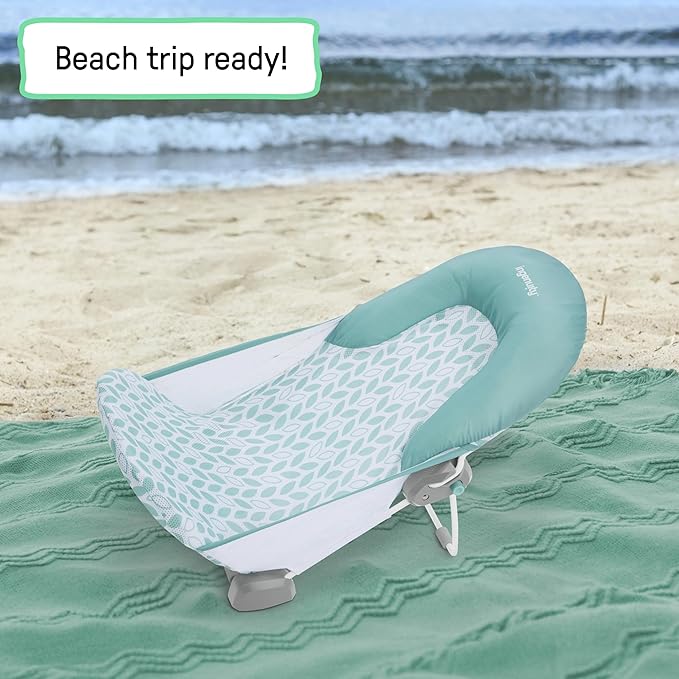 Ingenuity Foldaway 2-Position Bather, 2-Position Bath Support for Sink or Bathtub, for Ages 0-6 Months, Up to 20 Pounds