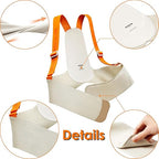 Upgranded Pregnancy Belly Band, Belly Support Belt for Pregnant Women with Adjustable Straps, Back Support, Waist Support Belt for Pregnancy (Orange, Large)