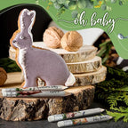 Tinlade 60 Pcs Wooden Animal Baby Shower Golf Pencils with Erasers Small Kids Sharpened Mini Pencils for School in Bloom Baby Shower Supplies