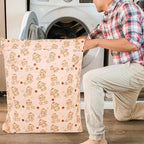 2pcs Travel Waterproof Laundry Bag, Cloth Diaper Wet Dry Bags with Handle & 2 Zipper Pockets, Reusable Washable Dirty Clothes Bag for Baby Adult Travelling Hanging, Bathing Beach Pool Daycare