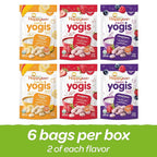Happy Baby Organics Yogis Freeze-Dried Yogurt & Fruit Snacks, Variety Pack, 1 Ounce (Pack of 6)
