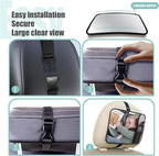 Baby Car Mirror, Universal Fit, Headrest Mount, Shatterproof, Stable, Easy Install, Compatible with Most Cars & SUVs