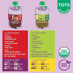 Plum Organics Variety Pack, 12+ Months - Mighty Morning Wake Up Blend - Organic Fruit and Veggie Toddler Food Pouches - 4 oz Pouch (Pack of 8)