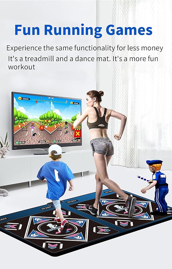 HDMI Musical Electronic Dance mat with a Camera, a 64G Large Memory Card, Including 1000 Games,650 Songs,81 Music Videos,for Single/Double Users, a Luxurious Gift for Boys and Girls