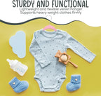 50 Premium Baby Velvet Hangers - 11.8 Inches Non-Slip & Ultra-Slim Baby Hangers for Space-Saving & Children Clothes - 360 Swivel Hook, Strong & Durable Infant & Toddler Clothes Hanger - Pink