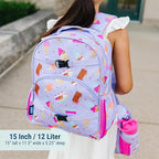 Wildkin ECO rPET 15-inch Kids Backpack – Sustainable, Padded, Adjustable – Sweet Dreams