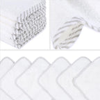 San Francisco Baby Bamboo Rayon Washcloths for Newborn - Soft, Absorbent, 6-Piece, White