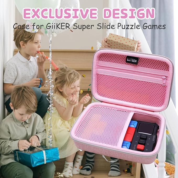 LTGEM Case Compatible with GiiKER Super Slide Puzzle Games, Pink