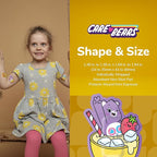 BioSwiss Care Bears Bandages, Sweet and Sour Care Bear Shaped Self Adhesive Bandage, Latex Free Sterile Wound Care, Fun First Aid Kit Supplies for Kids, 24 Count