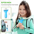 Kids Microscope, Pocket Portable Microscope with 2'' Inch Screen - Powerful Magnification Mini Microscopes Magnifying Glass with Lights, Ideal Christmas Birthday Gifts for Age 3-12 Boys - Blue