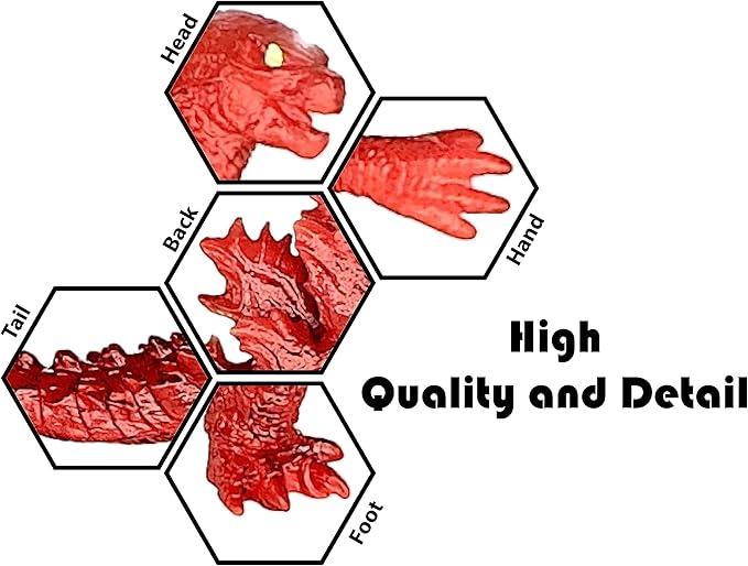 TwCare Fire Godzilla vs. Kong 2021 Toy Burning Action Figure: Flaming King of The Monsters, Movie Series Movable Joints Soft Vinyl, Travel Bag