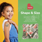 BioSwiss Bandages, Assorted Size Tropical Print Self Adhesive Bandage, Latex Free Sterile Wound Care, First Aid Kit Supplies for Kids and Adults, 60 Count