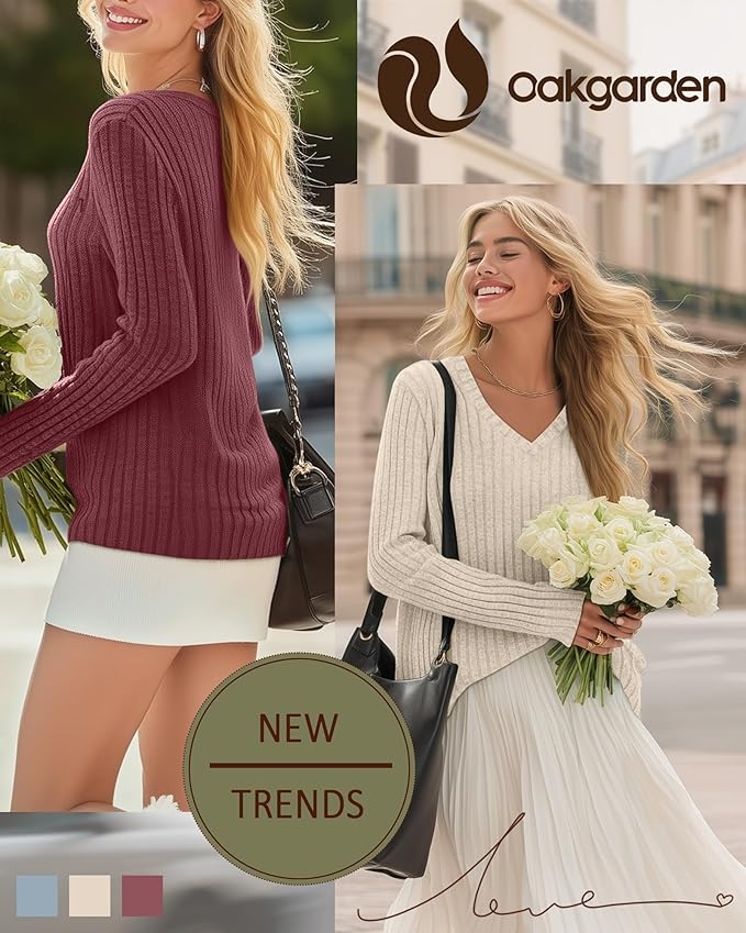 3 Pack Women's Maternity Nursing Tops, V Neck Breastfeeding Sweaters Long Sleeve Hidden Zipper Shirts