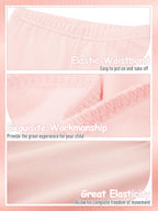 Resinta 4 Packs Toddler and Baby Girls Cotton Leggings Full Length Pants Stretchy Soft Tights Pants for Kids