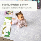 Lillefolk Baby Play Mat for Floor – 6x8ft Gray | Soft Non Toxic Premium EVA Foam Tiles for Tummy Time, Crawling & Playroom – Waterproof Interlocking Floor Mat for Babies & Toddlers (12 Tiles)