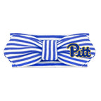 Creative Knitwear Pitt Panthers Infant Girls Royal/White Striped Hair Knot Headband Embroidered Logo - Size Newborn - 4T