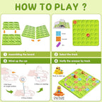 Brain Stem Activity Logic Kits, Board Teaser Games & Puzzles Toys with 200+ Challenges, 4 Difficulty Levels for Kids Ages 3-10, Educational Learning Maze Games for Toddlers