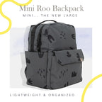 RED ROVR Mini Roo Lightweight Backpack | 6 pockets for everyday essentials (Charcoal Doodle)