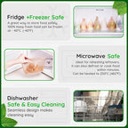 Premium Platinum Silicone Reusable Food Storage Bag 2.1 Cup (17 fl oz), Airtight Zip Lock Bags for Food, BPA-Free Silicone Freezer Bags, Microwave Safe Sous Vide Container, White