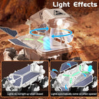 Mars Rover Remote Control Car for Boys 4-7, Space Explorers Toys RC Cars for Boys Age 8-12, Moon Rover with 2.4Ghz Remote Control, Astronaut Model, 6 Laterally Movable Wheels, Rechargeable