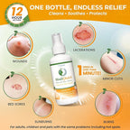 MediQuick Skin & Wound Repair First Aid Spray Gel 4 Fl Oz - Antiseptic Spray for Burns & Cuts with 12 Hour Action - Helps Heal Acne Rash Eczema Itch Bites & More - Safe Wound Wash with No Sting