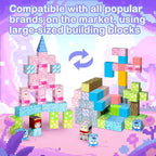 100PCS Magnetic Blocks, Magnetic Building Blocks, STEM Constructions Magnet Blocks for Boys Girls Age 3 4 5 6 7 8 9 10, Sensory Stacking Toy Christmas Birthday Gifts for Kids