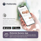 Motorola Nursery HD 1080p Baby Monitor with Camera and Audio, 2-Way Audio with Remote Pan/Tilt/Zoom, Temperature Sensor, Lullabies, Night Vision, PIP1010