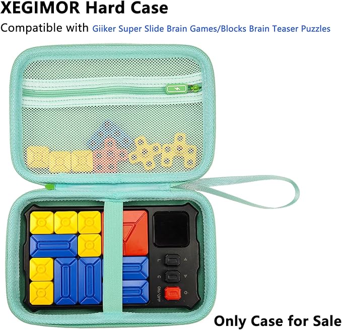 Case Compatible with Giiker Super Slide Brain Games, Protective Storage Bag Holder for Giiker Brain Teaser Puzzles Games Toys (Only Case) (Multicolor)