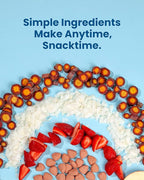 Amara Organic Fruit Bites Sweet Strawberry - No Added Sugar, Dairy-Free, Nut-Free Organic Fruit Snacks, Made with Organic Whole Foods, Allergy-Friendly Healthy Fruit Snacks for Kids - 21g 6PK