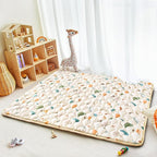 Baby Play Mats for Floor, 71”x59” Upgraded Thickness & Larger Super Soft Playmat for Babies and Toddlers, Foldable Washable, Upgrade Anti-Slip Crawling Mat for Playpen(Boho Color Blocks)