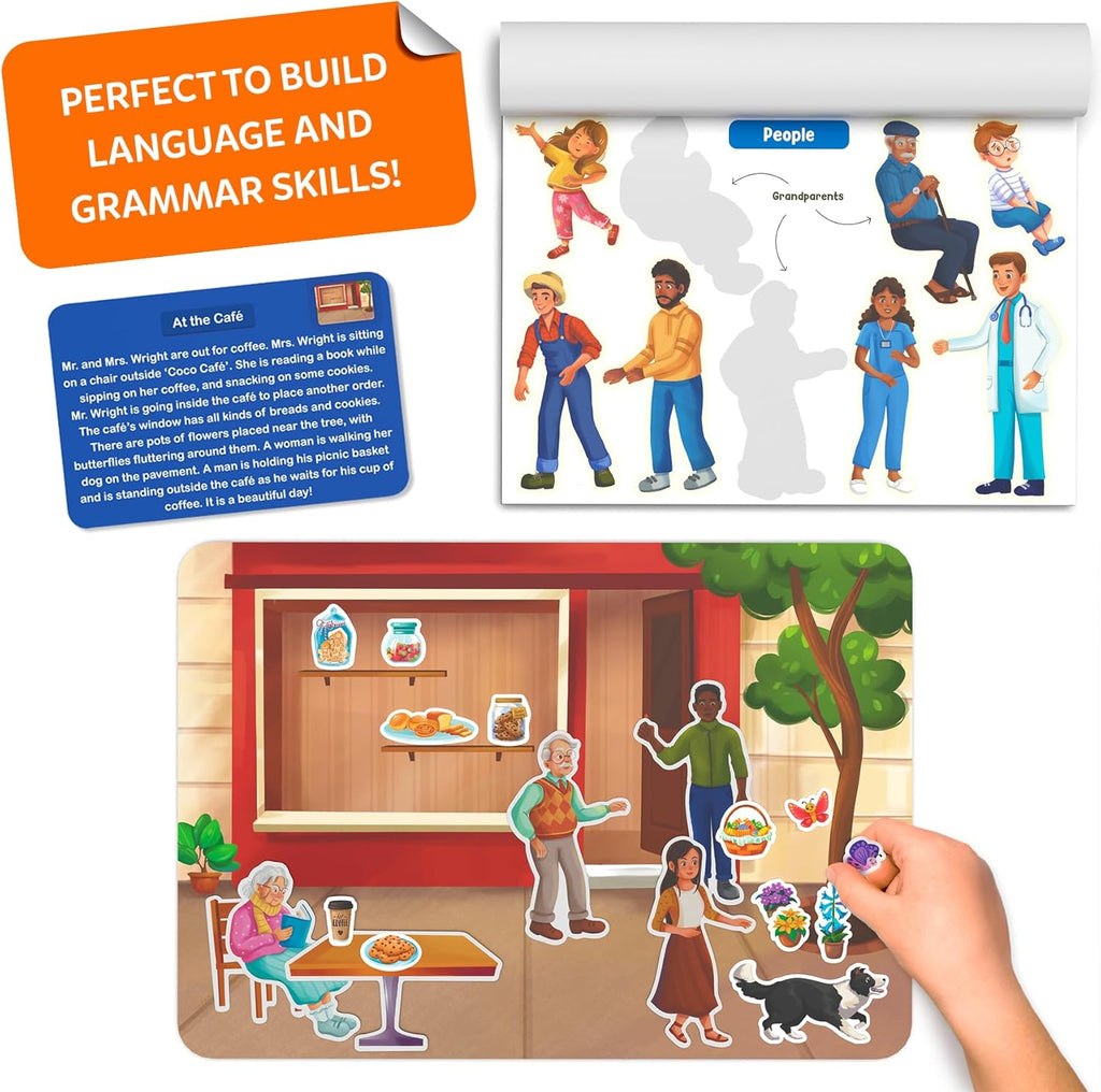 Skillmatics Activity Kit - Creative Storytelling & Skill Building with 150+ Reusable Stickers, Educational, Mess-Free Fun, Preschool & Kindergarten Toy, Gifts for Kids Ages 3, 4, 5, 6, 7