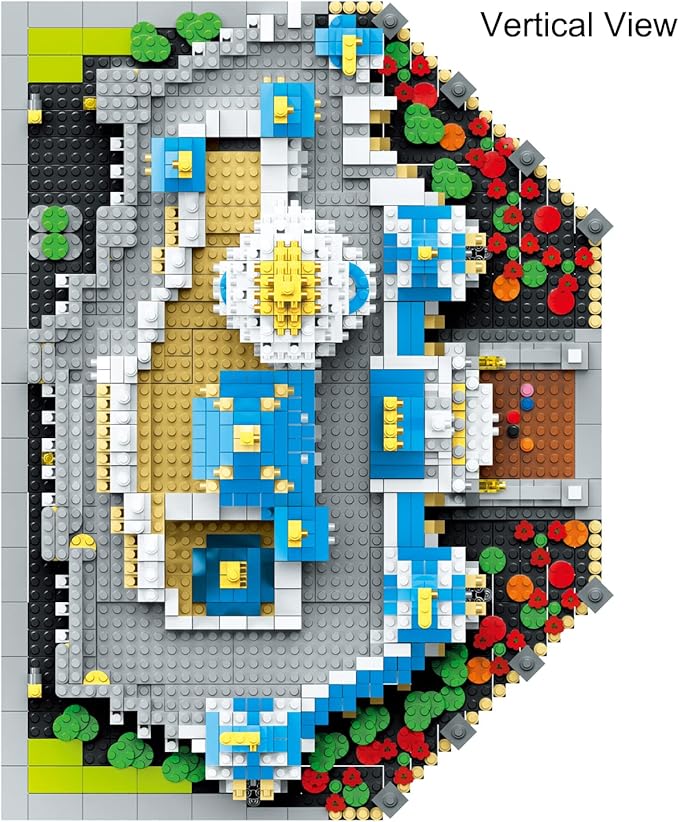 Fairyland Castle Building Blocks Set (5297Pcs) European Architecture Model Educational Toys Micro Bricks for Kids Adults