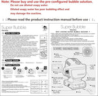 2025 Upgraded Bubble Machine with Remote Control, Automatic Rotation & RGB Lights, 1800mAh Rechargeable Battery, Type-C Charge, Bubble Maker for Kids, Weddings, Birthday Parties, Outdoor Activities