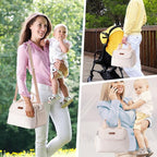 Breastmilk Cooler Bag with Ice Pack Fits 6 Baby Bottles up to 9 Ounce, Wearable Breast Pumps Cooler Bag for Nursing Mom Daycare, Work, Travel- White