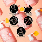 Pacifica Glow Baby Brightening Body Wash – Vitamin C & AHA Exfoliating Body Wash for Glowing Skin, Moisturizing Daily Shower Gel for Dull Dry Skin, Niacinamide & Kakadu Plum, Vegan, 10 oz