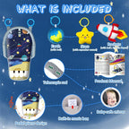 Car Seat Toys for Baby Infant 6 Months and Up, Carseat Toys with Musical Pedal Piano, Baby Mirror and Hanging Squeaky Sensory Soft Baby Toys 6 to 12 Months, Baby Car Toys Rear Facing