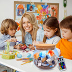 Astronauts Light Up Terrarium Kit for Kids DIY Space Toys Painting Kits Astronauts Toys Birthday Gift for Boys and Girls Ages 4 5 6 7 8-12 Year Old - Kids Arts & Crafts Kit