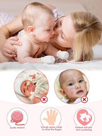24 Pairs Newborn Baby Mittens Unisex Cute Glove No Scratch Baby Mittens Gloves for 0-6 Months Boys Girls