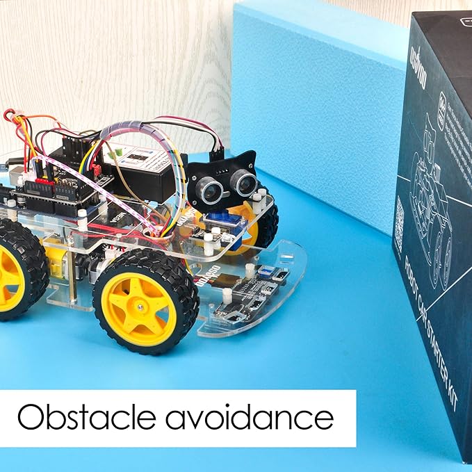 OSOYOO V2.1 Smart IOT Robot Car Kit for Arduino - Early STEM Education for Beginner and Teenager – Learn Circuit, Sensor - Get Hands-on Experience on Programming, Electronics Assembling, Robotics