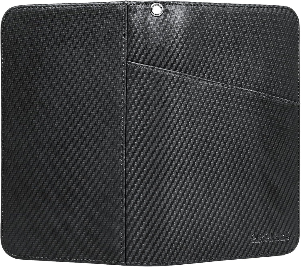 Polare Full Grain Leather Passport Holder Cover Case for Men and Women RFID Blocking Family Travel Wallet Holds 6 Passports