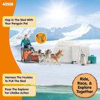 Schleich Wild Life - 19PC Antarctic Expedition Playset with Penguin, Dog Figurines, Action Figure and Accessories - Actic Animal Imaginative Play Set for Kids Ages 3+