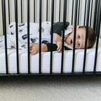 Little Unicorn Premium Crib Sheet | Breathable & Super-Soft Muslin Fabric (White)