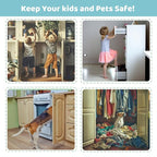 Baby Proofing Cabinets, Sliding Cabinet Locks for Babies, Adjustable U Shaped Baby Safety Locks, Childproof Cabinet Latch for Kitchen, Bathroom, Drawer, Cupboard Doors Knobs & Handles (2Pack White)