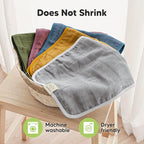 5-Pack Cotton Muslin Burp Cloths Baby Girls, Boys - Soft & Absorbent Spit Up Burp Rags, Large Muslin Towel, Cotton Wash Cloths for Babies, Newborn, Infant, No Shrink, Durable, Neutral (Corals)