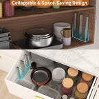 Foldable Bottle Drying Rack, Baby Bottle Drying Rack, Collapsible Cup Draining Holder, Retractable Reusable Storage Bag Dryer with Non-Slip Bottom - Stainless Steels