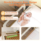 Bed Guard Rail for Toddlers - 47" Adjustable Heights & Folding up Portable Bed Railing for Baby - Toddler Bed Rails Guard for Crib, Twin, Bunk,Full Size, Queen & King Bed