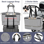 ITIEZY Diaper Bag Tote for Baby - Large Mommy Bag with Portable Changing Pad Pacifier Case, Hospital Bags Travel Baby Bag