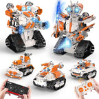 5in1 STEM Robot Building Toys for Kids, Remote & APP Controlled Robot Car Tank STEM Building Kit for Kids Science Learning, 689 Pcs DIY Building Blocks Set Gifts for Age 6 7 8 9 10 11 12+ Boys & Girls